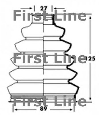 FIRST LINE fcb2358 -  Пыльник, приводной вал